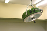 Ventilation system above lights