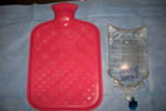 Hot water bottle and warm water pack